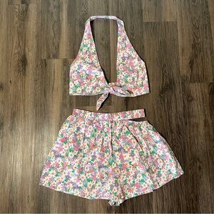 Hello Molly Floral Top + Shorts SET